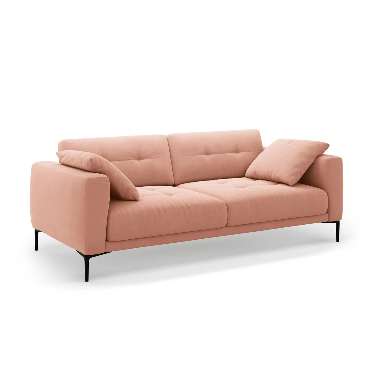 Bemy 4-Sitzer Sofa aus Samt (Salvador 11) in Rosa, 230x102 cm – Bild 2