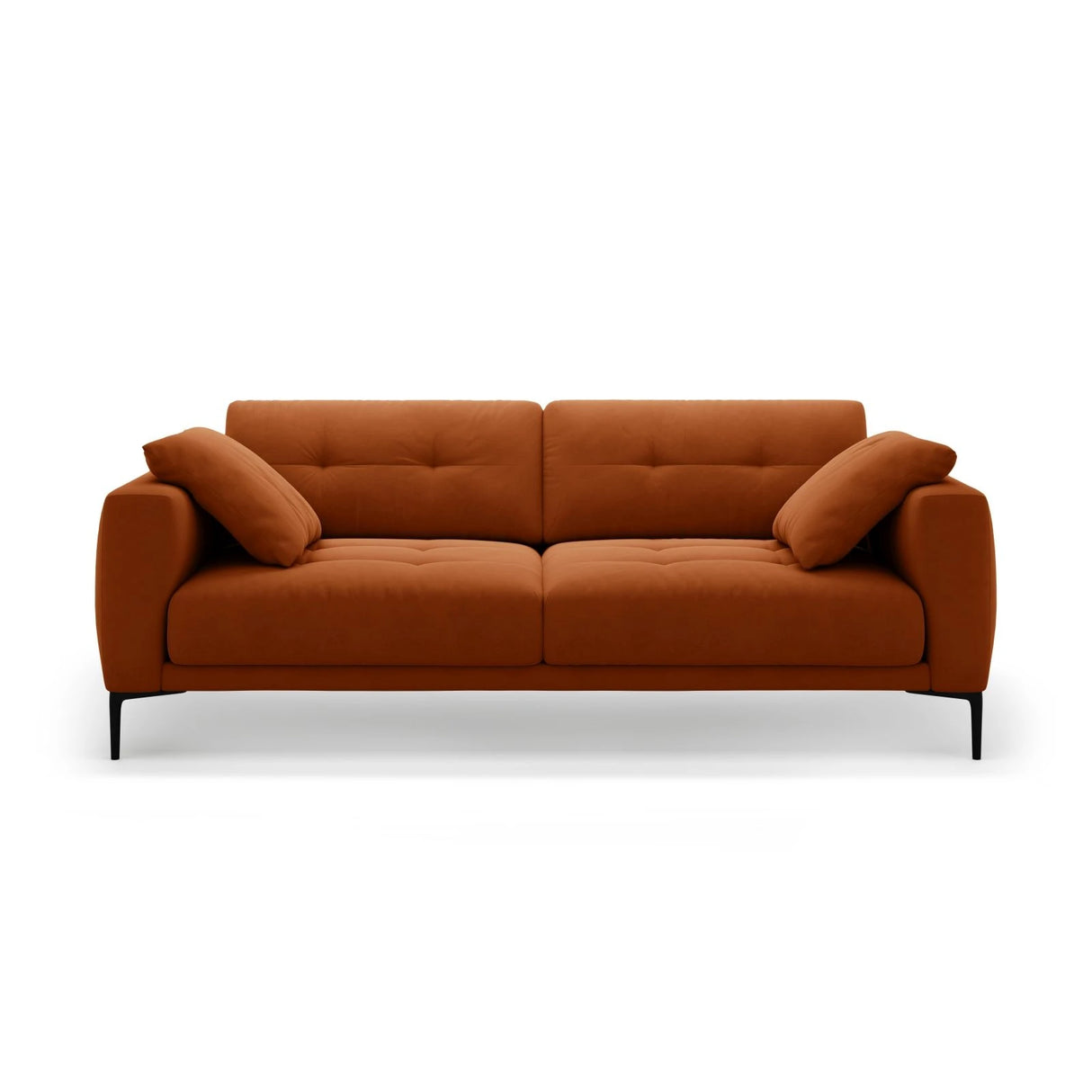 Bemy 4-Sitzer Sofa aus Samt (Salvador 14) in Terrakotta, 230x102 cm – Bild 1