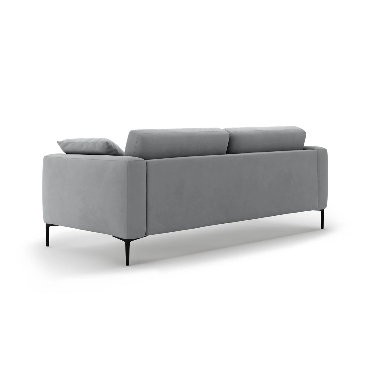 Bemy 4-Sitzer Sofa aus Samt (Salvador 17) in Grau, 230x102 cm – Bild 3