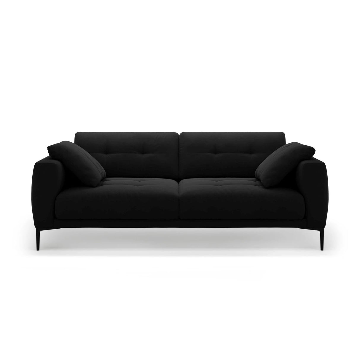 Bemy 4-Sitzer Sofa aus Samt (Salvador 19) in Schwarz, 230x102 cm – Bild 1