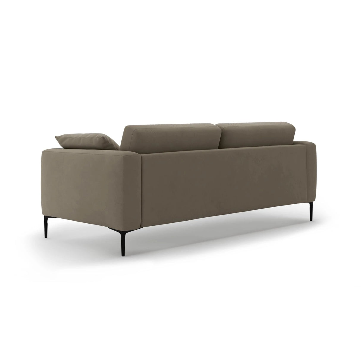 Bemy 4-Sitzer Sofa aus Samt (Salvador 3) in Grau-Braun, 230x102 cm – Bild 3