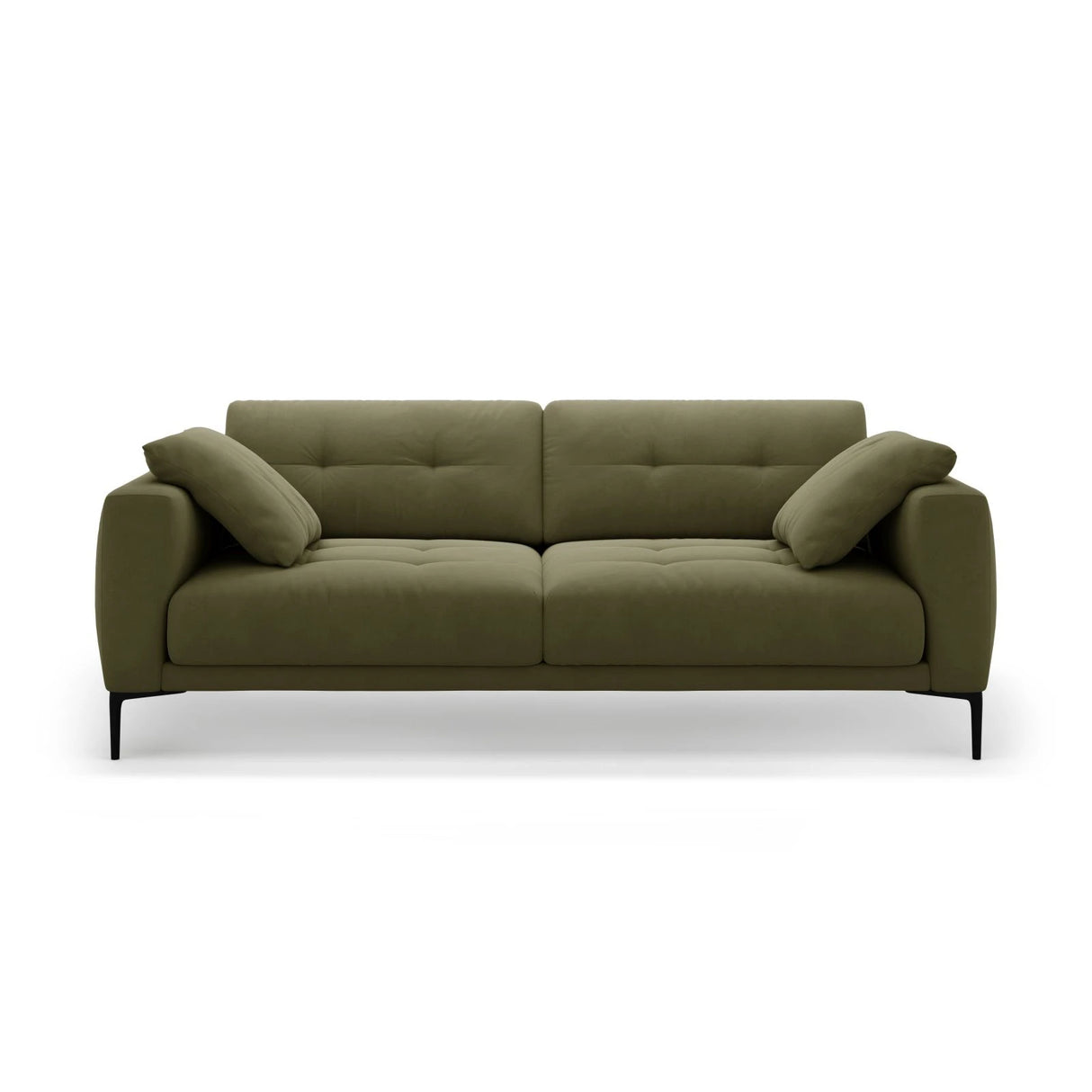 Bemy 4-Sitzer Sofa aus Samt (Salvador 8) in Grün, 230x102 cm – Bild 1
