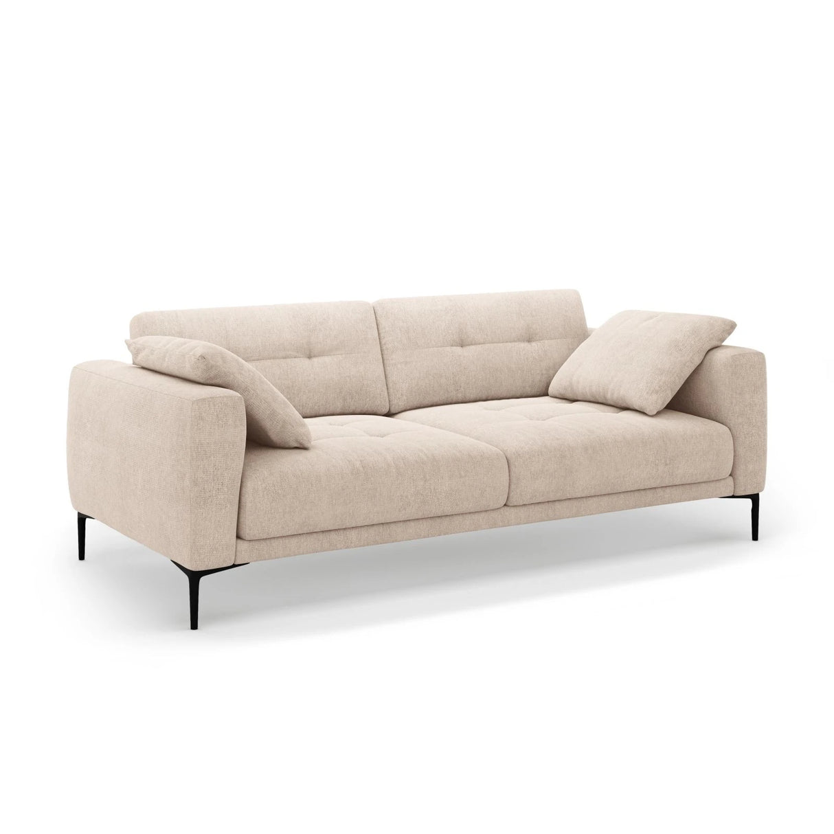 Bemy 4-Sitzer Sofa aus Strukturierter Stoff (Sorella 05) in Sand, 230x102 cm – Bild 2