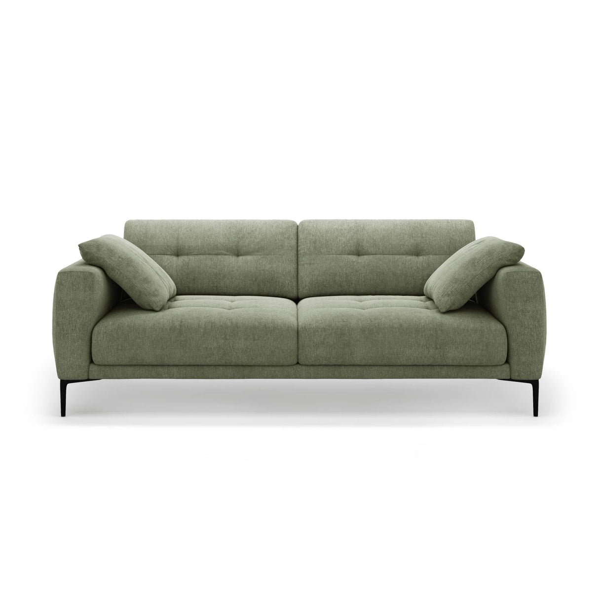 Bemy 4-Sitzer Sofa aus Strukturierter Stoff (Sorella 34) in Dunkles olivgrün, 230x102 cm – Bild 1