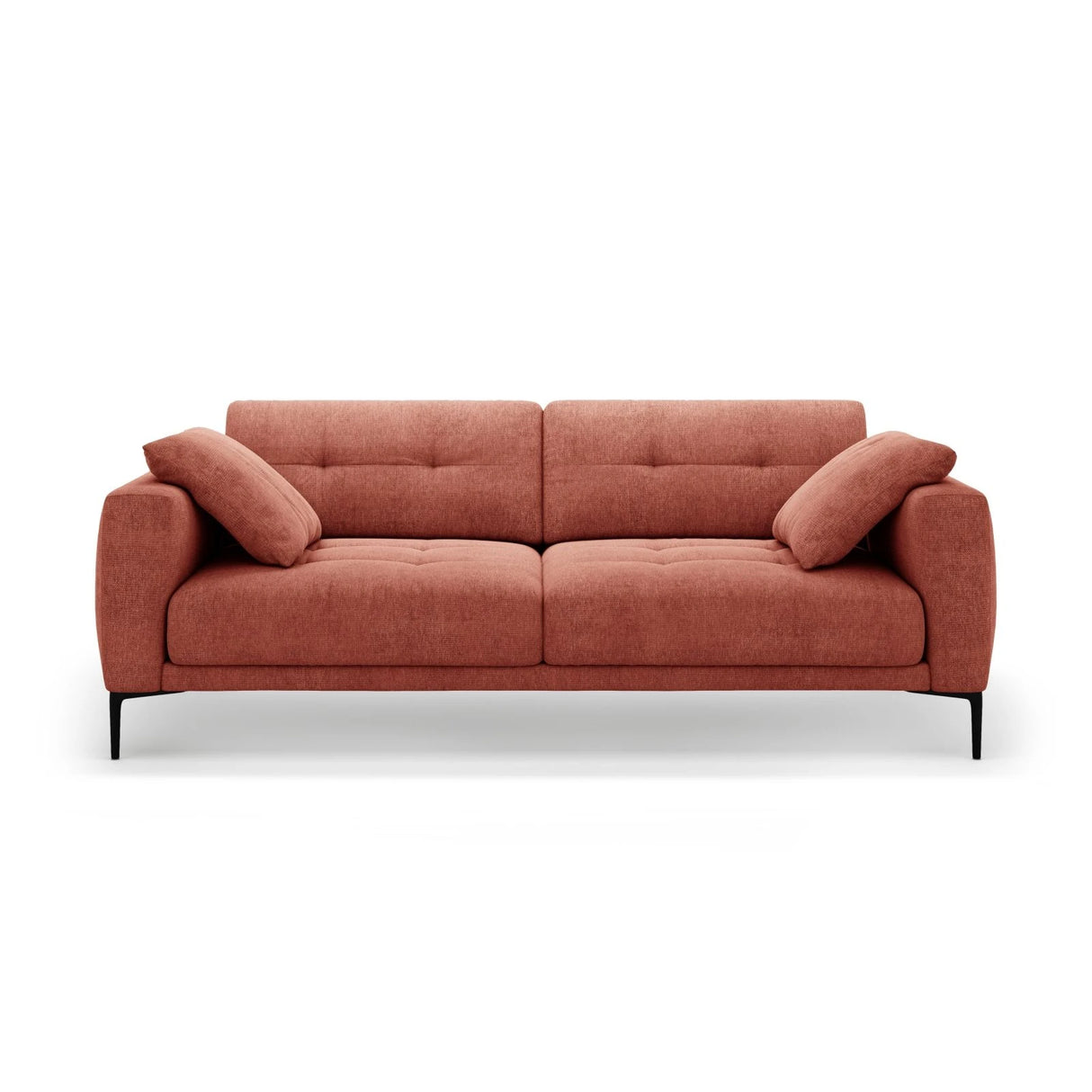Bemy 4-Sitzer Sofa aus Strukturierter Stoff (Sorella 58) in Koralle, 230x102 cm – Bild 1
