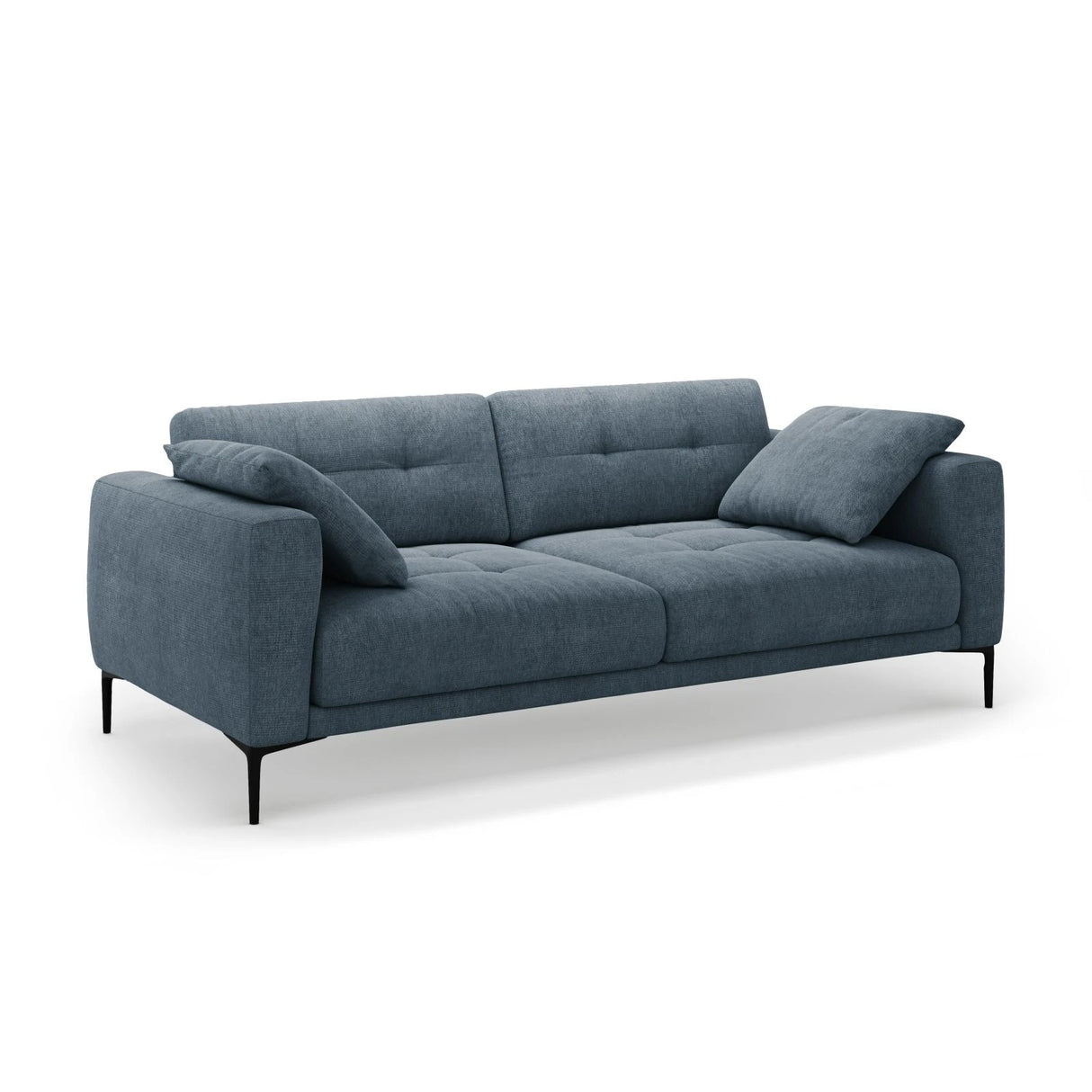 Bemy 4-Sitzer Sofa aus Strukturierter Stoff (Sorella 77) in Dunkelblau, 230x102 cm – Bild 2