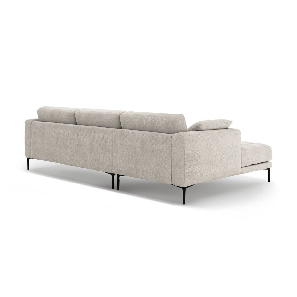 Bemy Ecksofa Links aus Samt oder Strukturstoff, 295x174 cm – Bild 3