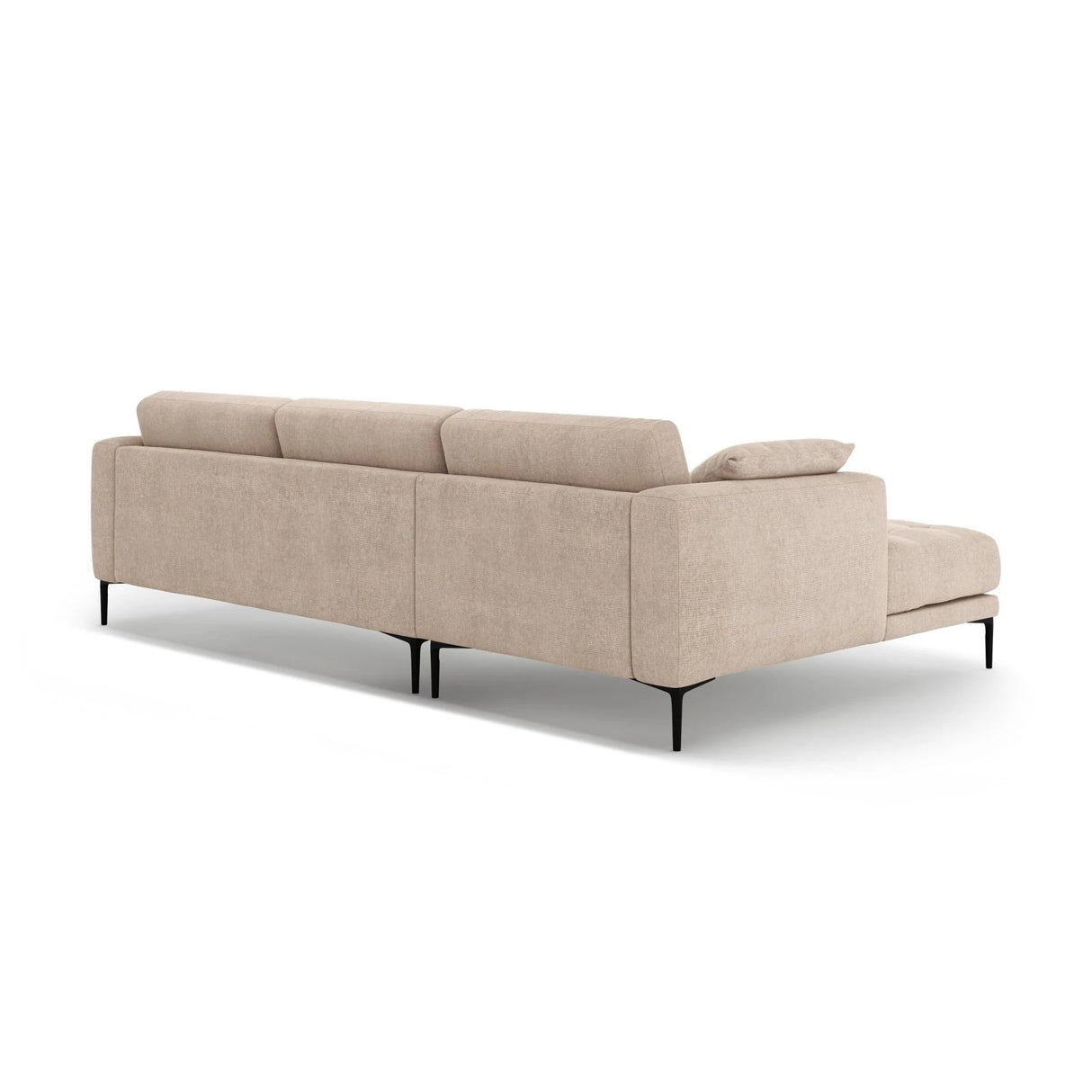 Bemy Ecksofa Links aus Strukturierter Stoff (Sorella 05) in Sand, 295x174 cm – Bild 3