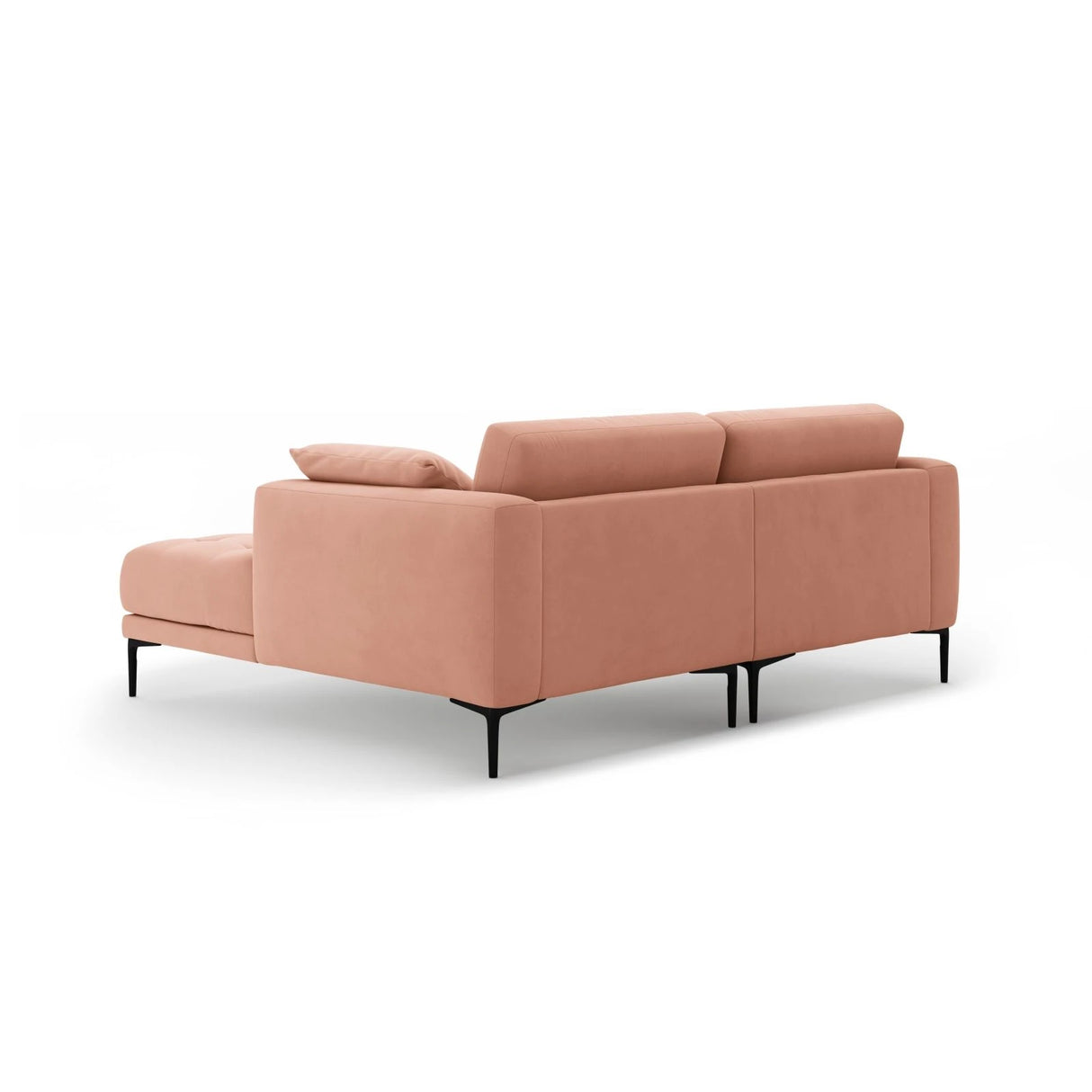 Bemy Ecksofa Rechts aus Samt (Salvador 11) in Rosa, 205x174 cm – Bild 3
