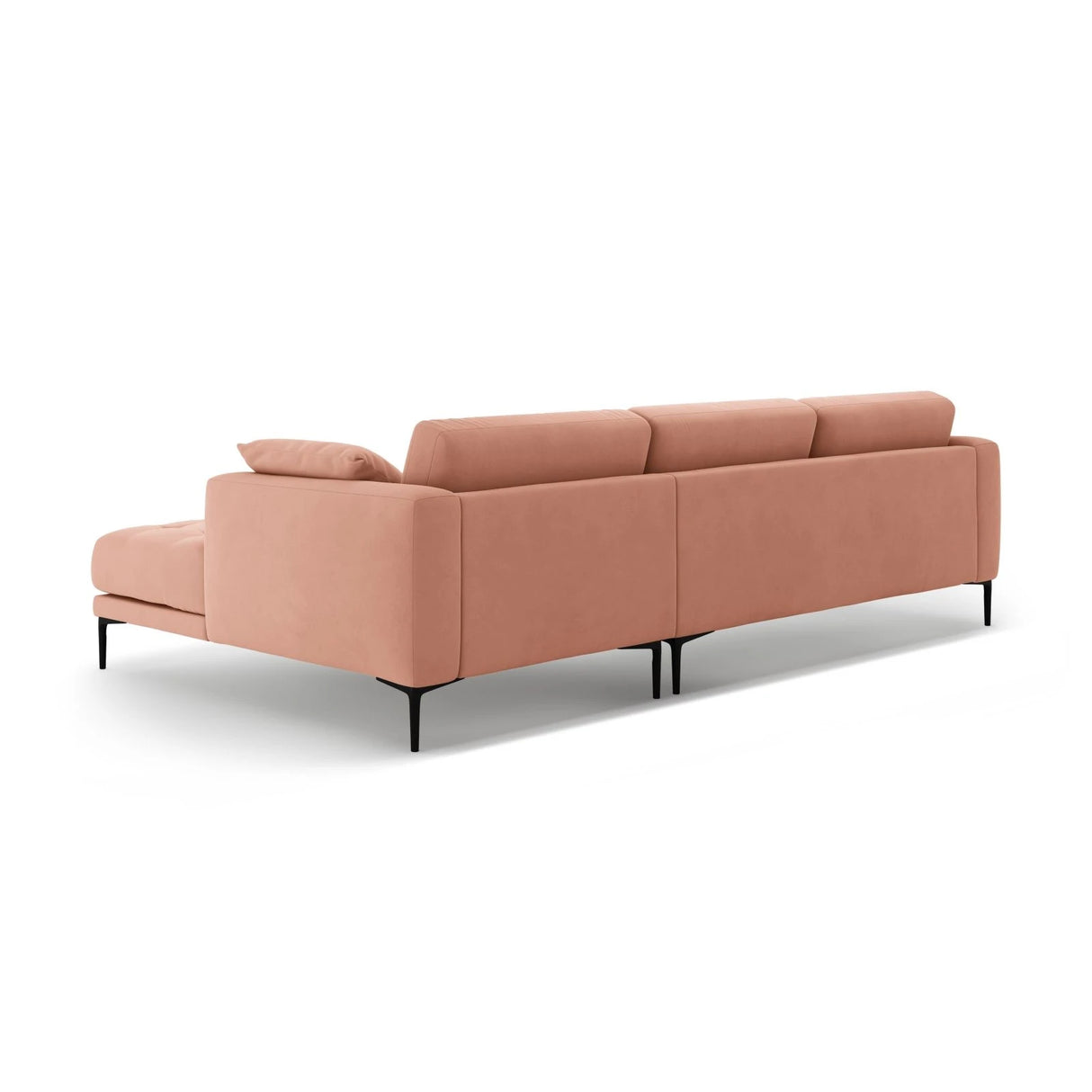 Bemy Ecksofa Rechts aus Samt (Salvador 11) in Rosa, 295x174 cm – Bild 3