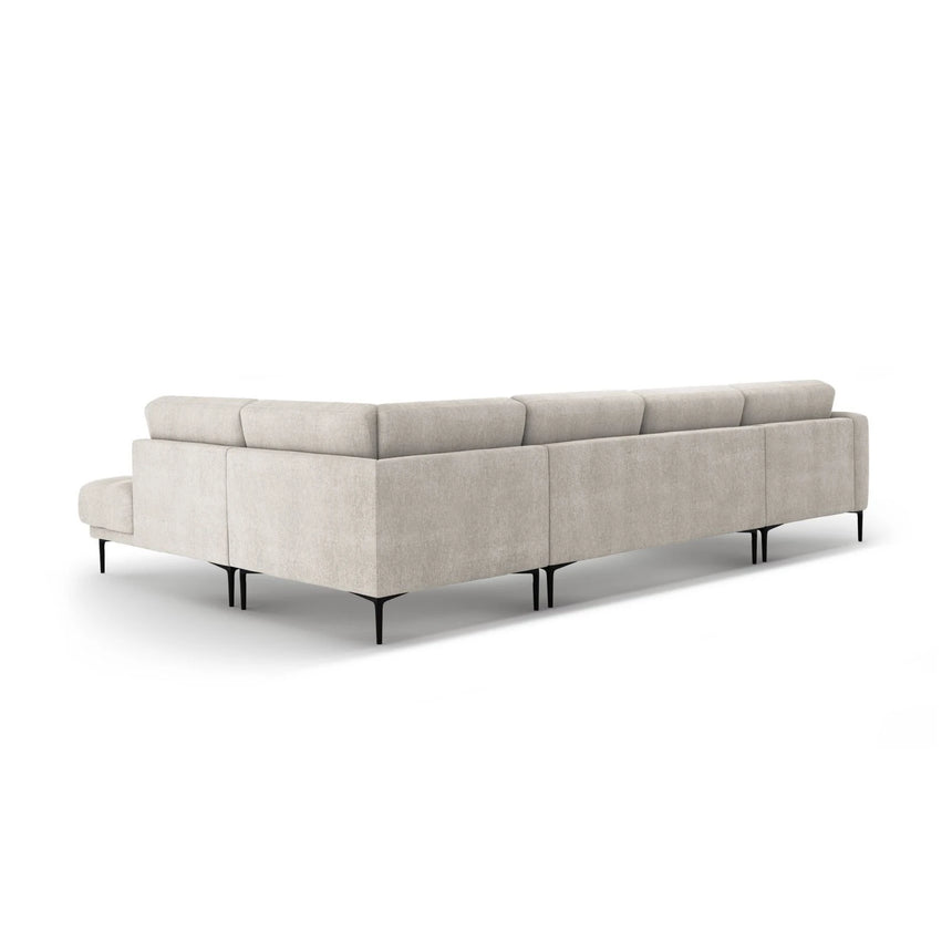 Bemy Panorama-Ecksofa Rechts aus Samt oder Strukturstoff, 373x240 cm – Bild 3
