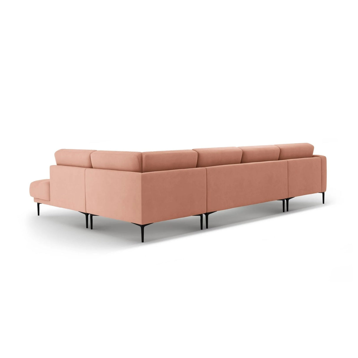 Bemy Panorama-Ecksofa Rechts aus Samt (Salvador 11) in Rosa, 373x240 cm – Bild 3