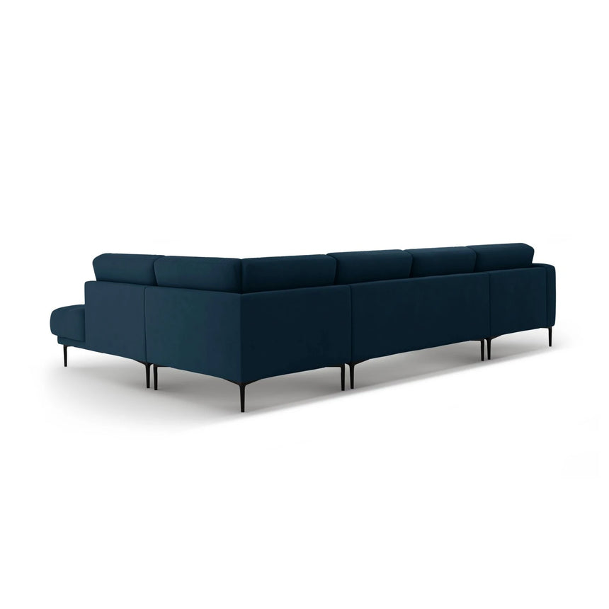 Bemy Panorama-Ecksofa Rechts aus Samt (Salvador 5) in Königsblau, 373x240 cm – Bild 3