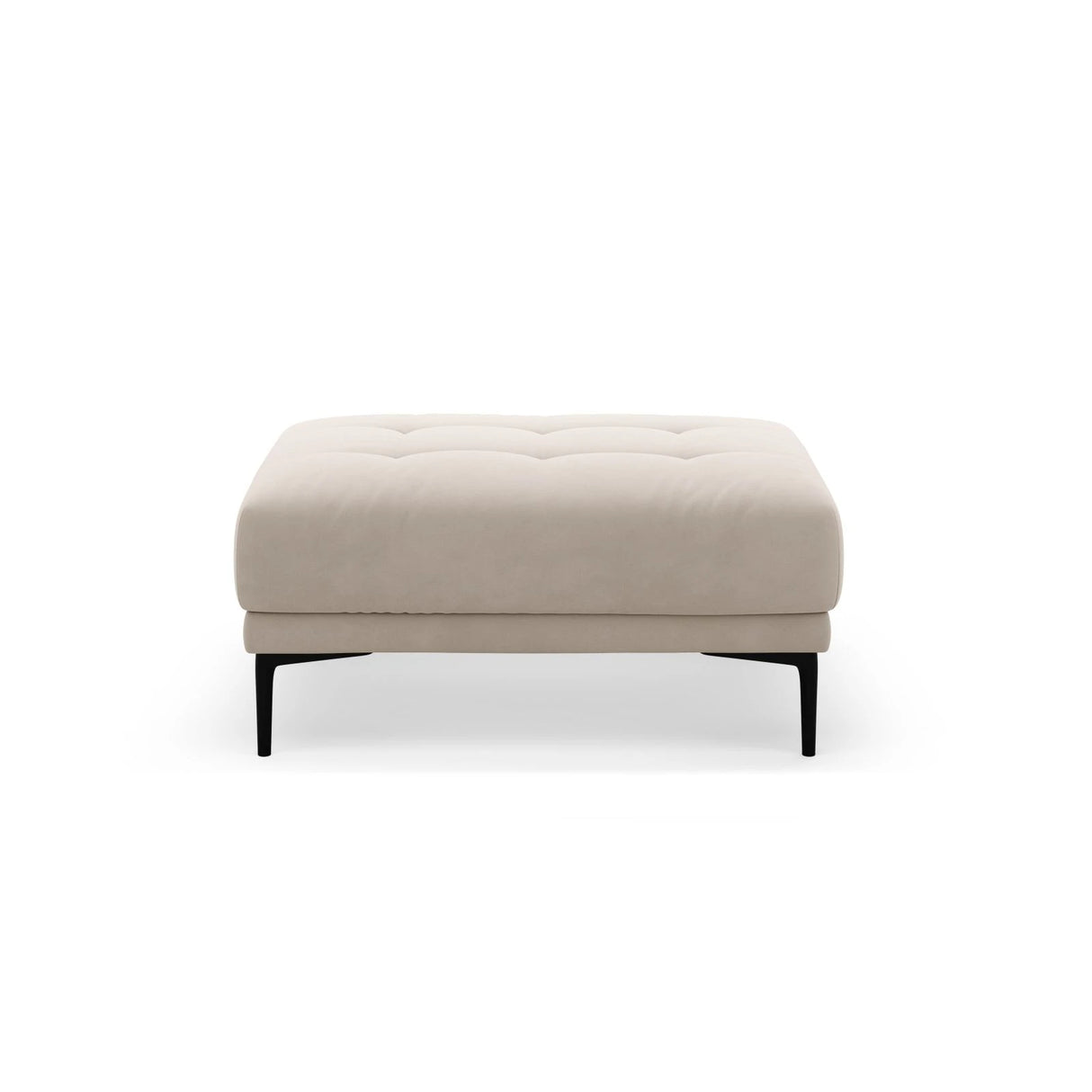 Bemy Pouf aus Samt (Salvador 1) in Beige, 100x70 cm – Bild 1
