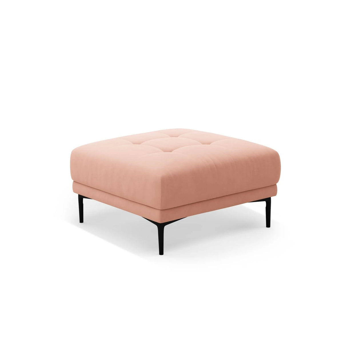 Bemy Pouf aus Samt (Salvador 11) in Rosa, 85x85 cm – Bild 2