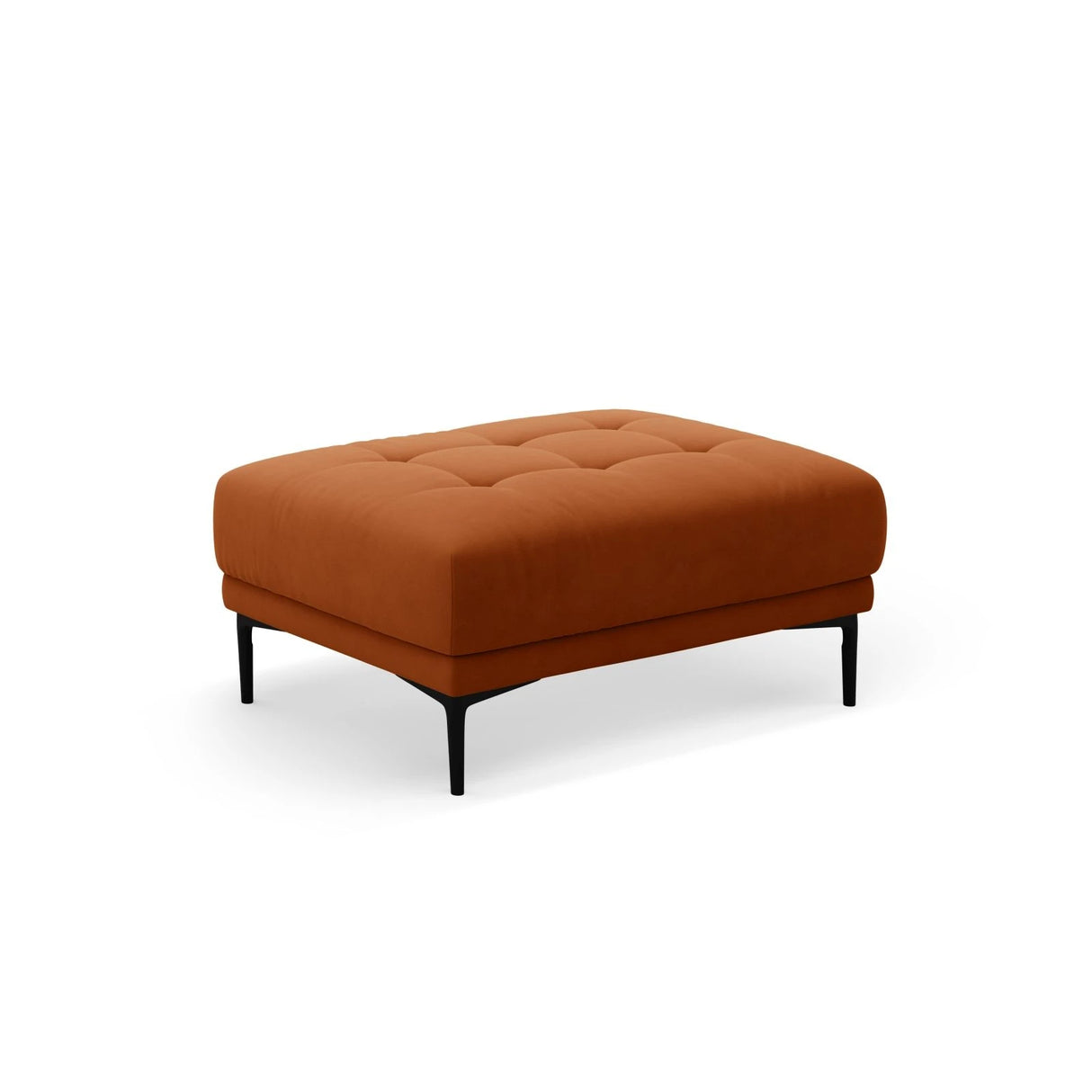 Bemy Pouf aus Samt (Salvador 14) in Terrakotta, 100x70 cm – Bild 2