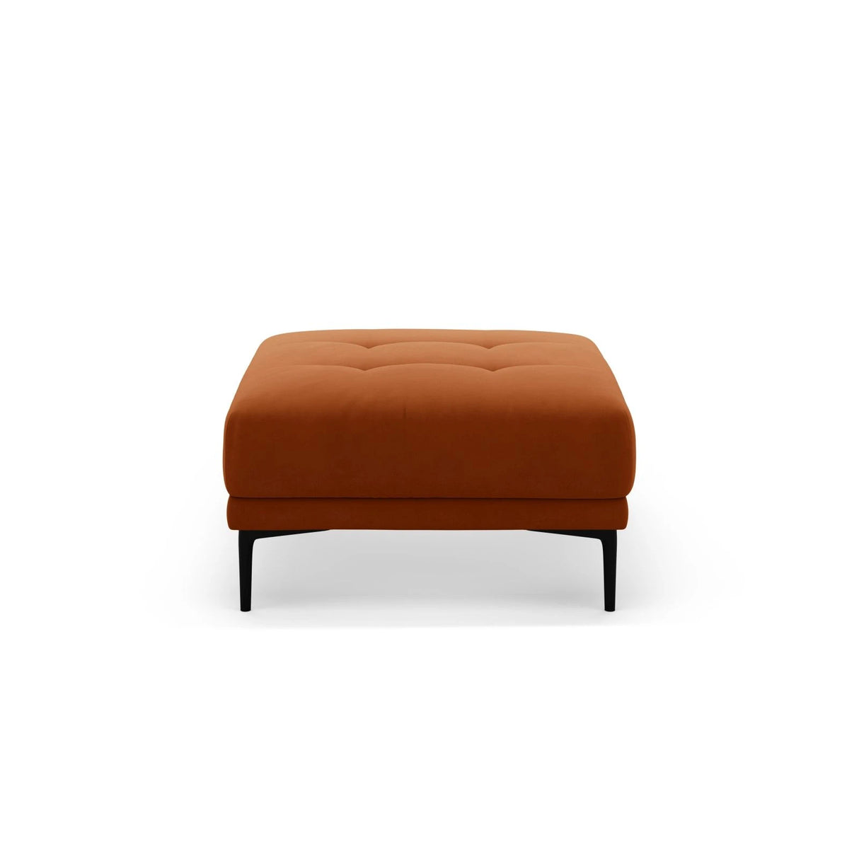 Bemy Pouf aus Samt (Salvador 14) in Terrakotta, 85x85 cm – Bild 1
