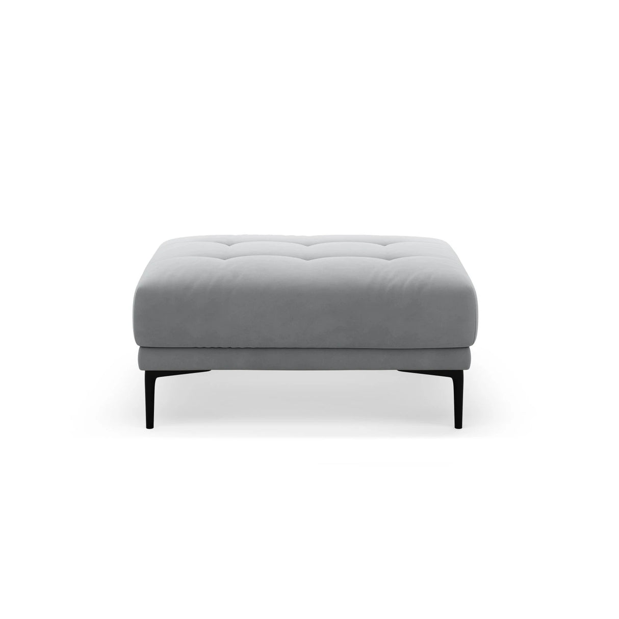 Bemy Pouf aus Samt (Salvador 17) in Grau, 100x70 cm – Bild 1