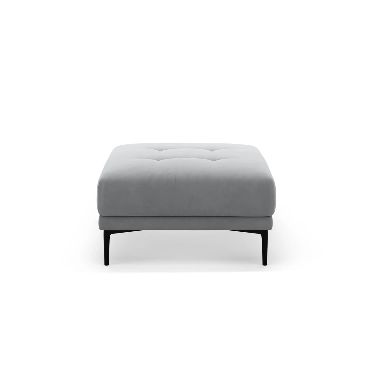 Bemy Pouf aus Samt (Salvador 17) in Grau, 85x85 cm – Bild 1