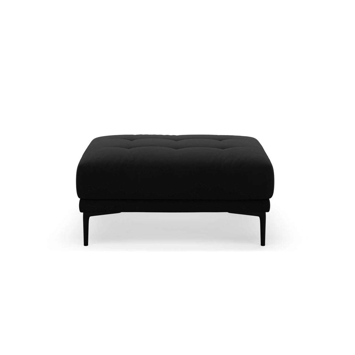 Bemy Pouf aus Samt (Salvador 19) in Schwarz, 100x70 cm – Bild 1