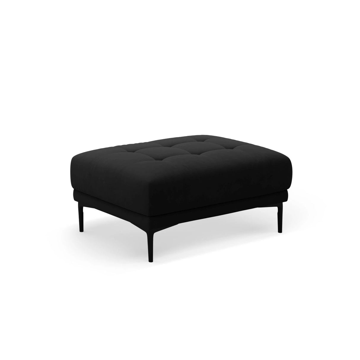 Bemy Pouf aus Samt (Salvador 19) in Schwarz, 100x70 cm – Bild 2
