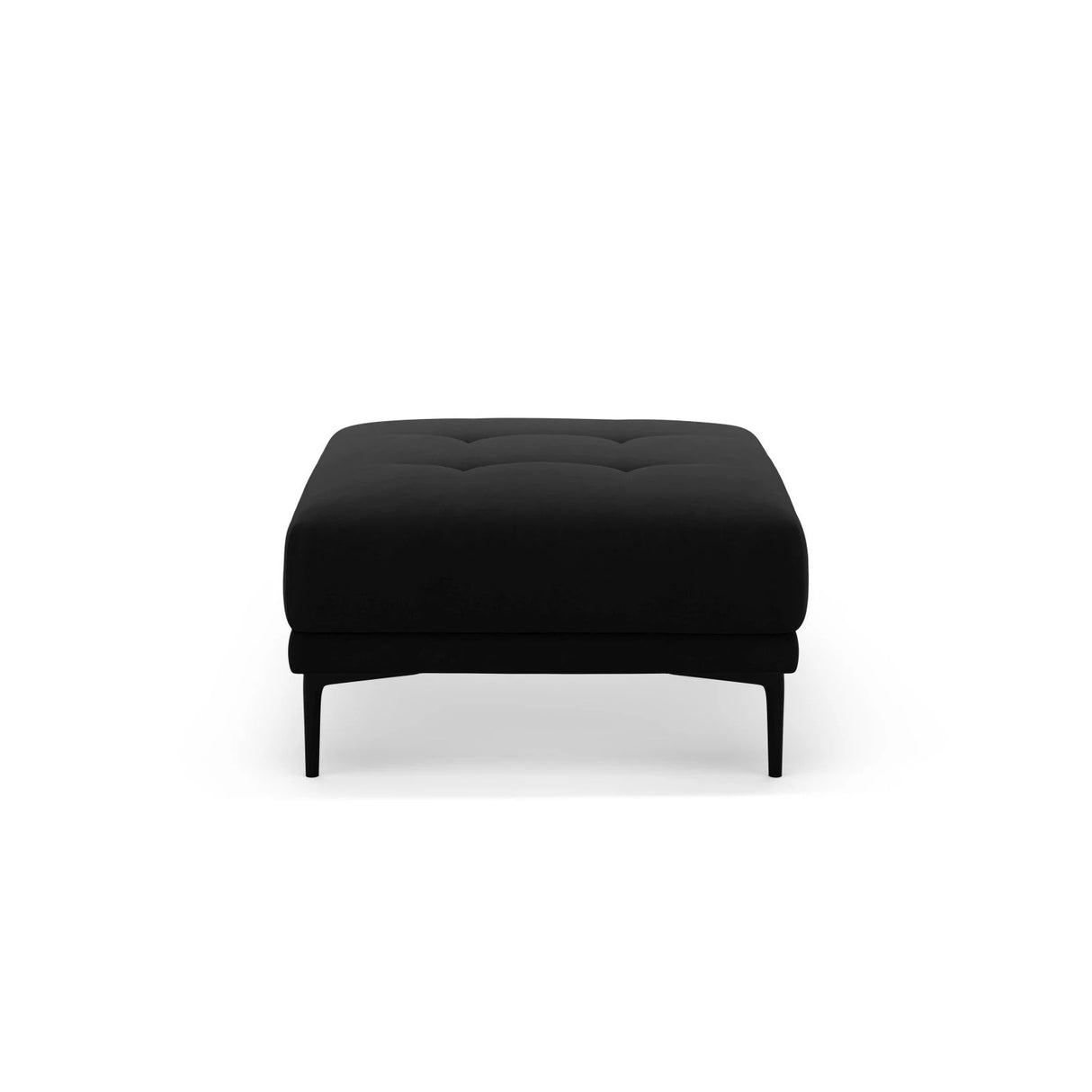 Bemy Pouf aus Samt (Salvador 19) in Schwarz, 85x85 cm – Bild 1