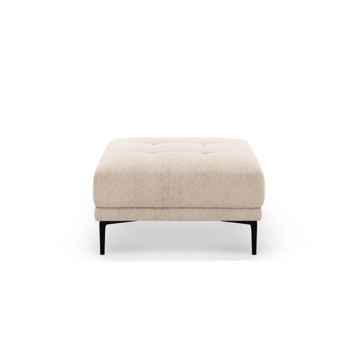 Bemy Pouf aus Strukturierter Stoff (Sorella 05) in Sand, 85x85 cm – Bild 1