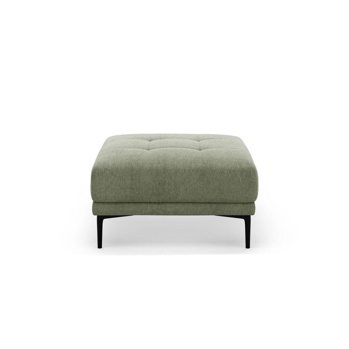 Bemy Pouf aus Strukturierter Stoff (Sorella 34) in Dunkles olivgrün, 85x85 cm – Bild 1