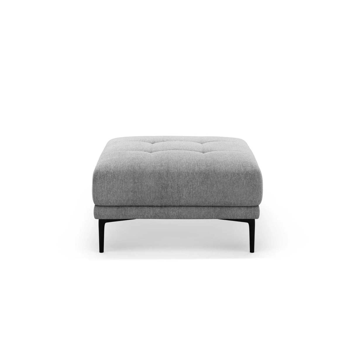 Bemy Pouf aus Strukturierter Stoff (Sorella 89) in Grau, 85x85 cm – Bild 1