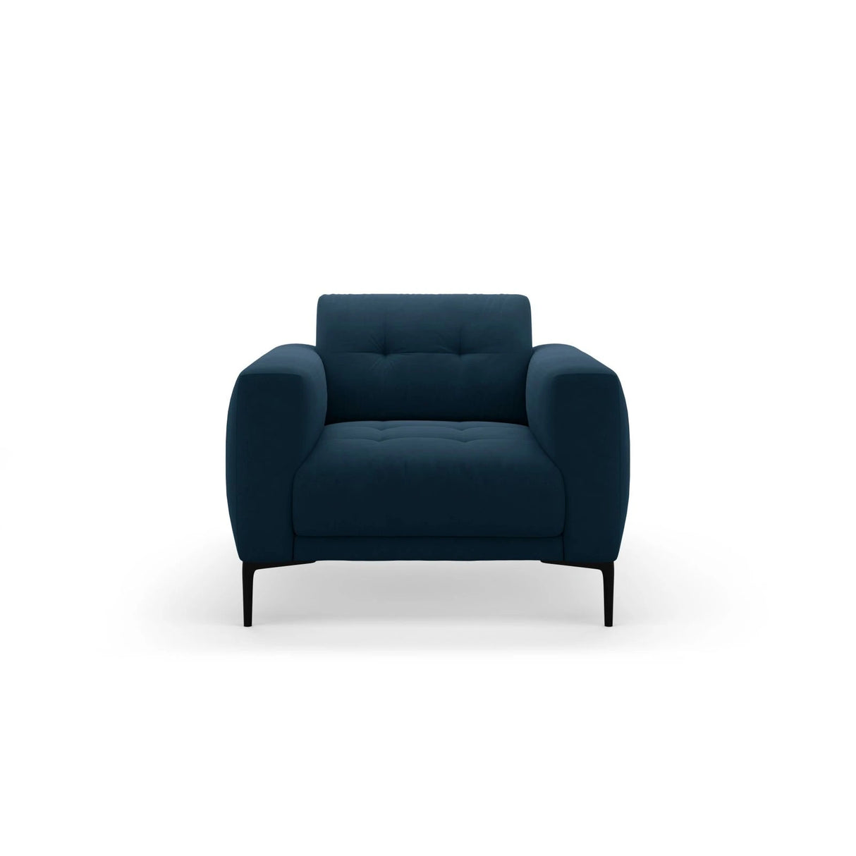 Bemy Sessel aus Samt (Salvador 5) in Königsblau, 85x85 cm – Bild 1