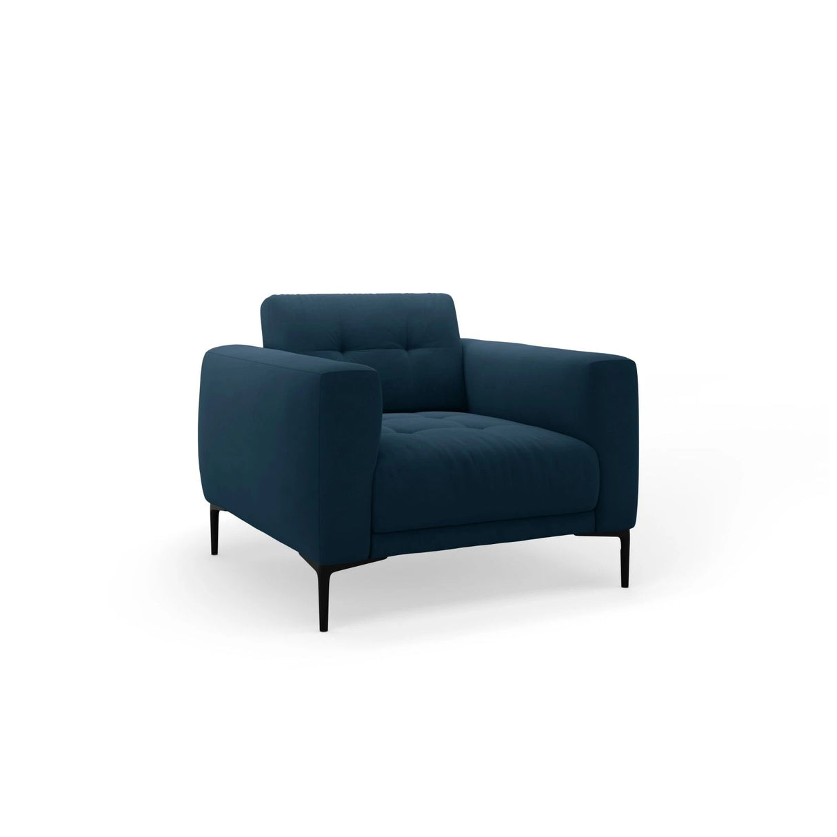 Bemy Sessel aus Samt (Salvador 5) in Königsblau, 85x85 cm – Bild 2