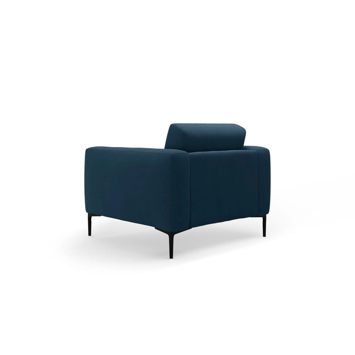 Bemy Sessel aus Samt (Salvador 5) in Königsblau, 85x85 cm – Bild 3