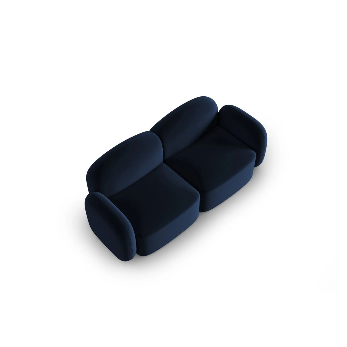 Blair 2-Sitzer Sofa mit Bezug aus Samt (CasDeBl) in Königsblau, 194x95 cm – Bild 4