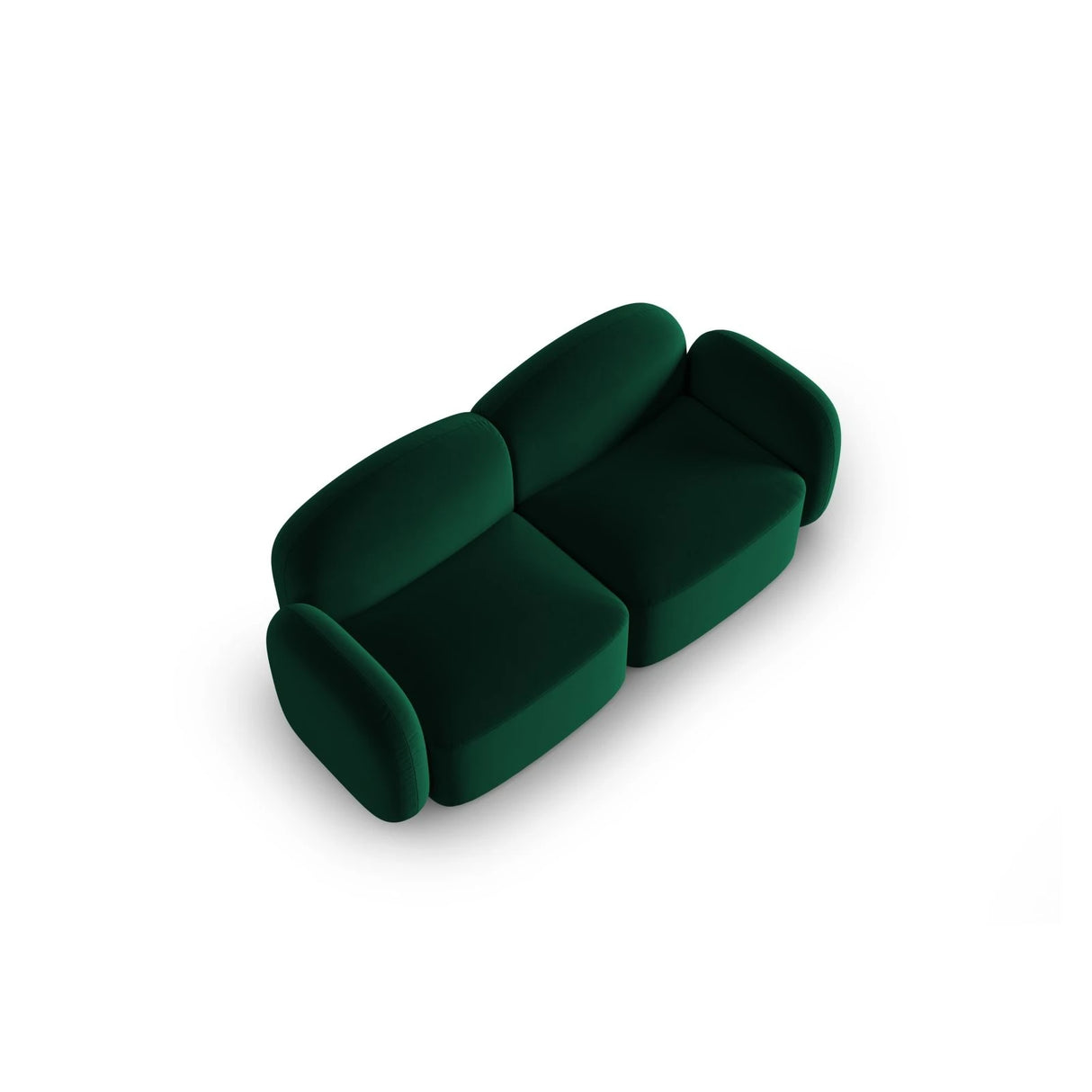 Blair 2-Sitzer Sofa mit Bezug aus Samt (CasDeGr) in Flaschengrün, 194x95 cm – Bild 4