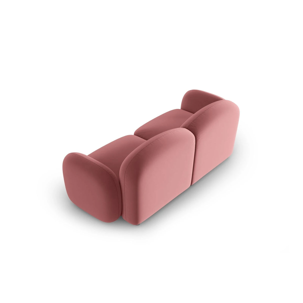 Blair 2-Sitzer Sofa mit Bezug aus Samt (CasSal) in Salmon, 194x95 cm – Bild 3