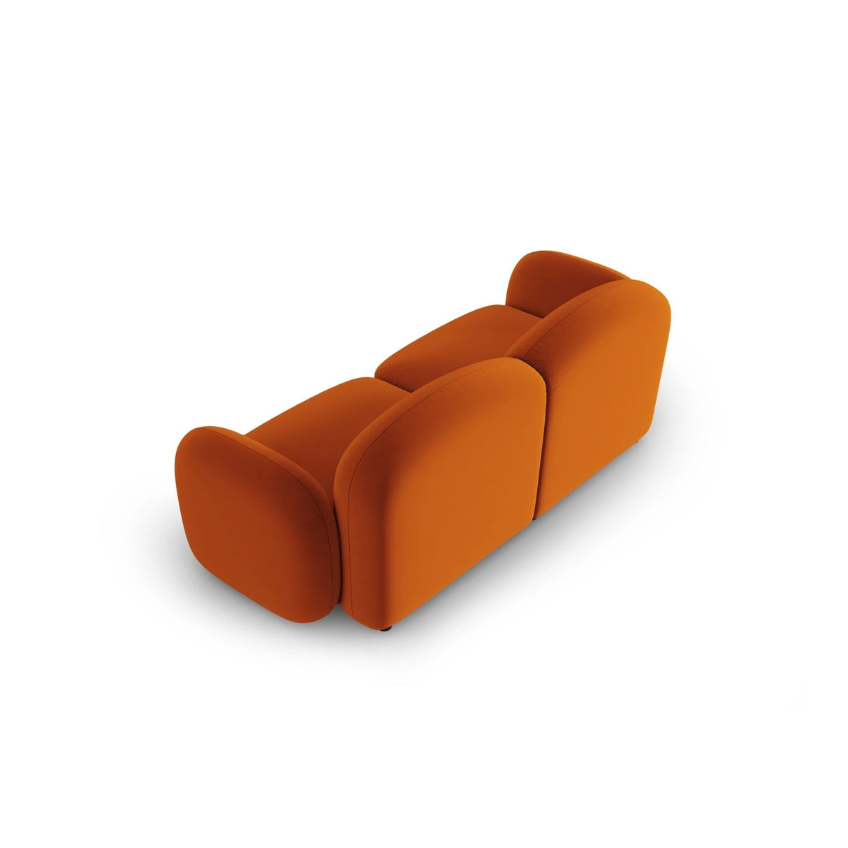 Blair 2-Sitzer Sofa mit Bezug aus Samt (CasTerr) in Terrakotta, 194x95 cm – Bild 3