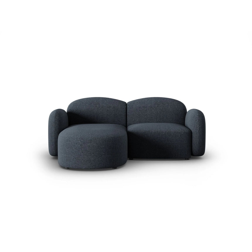 Blair 3-Sitzer Ecksofa Links, mit Bezug aus Chenille (Leg13) in Blue Melange, 194x167 cm – Bild 1