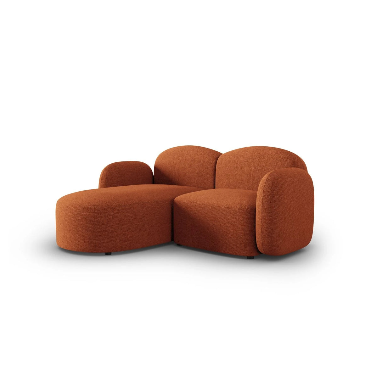 Blair 3-Sitzer Ecksofa Links, mit Bezug aus Chenille (Leg6) in Terracotta Melange, 194x167 cm – Bild 4