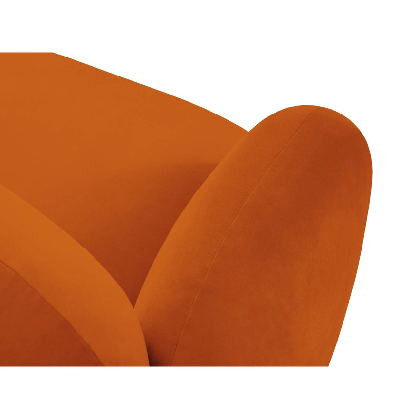 Blair 3-Sitzer Ecksofa Links, mit Bezug aus Samt (CasTerr) in Terrakotta, 194x167 cm – Bild 5