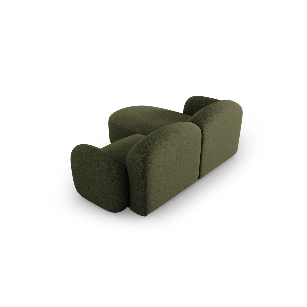 Blair 3-Sitzer Ecksofa Rechts, mit Bezug aus Chenille (Leg10) in Green Melange, 194x167 cm – Bild 5
