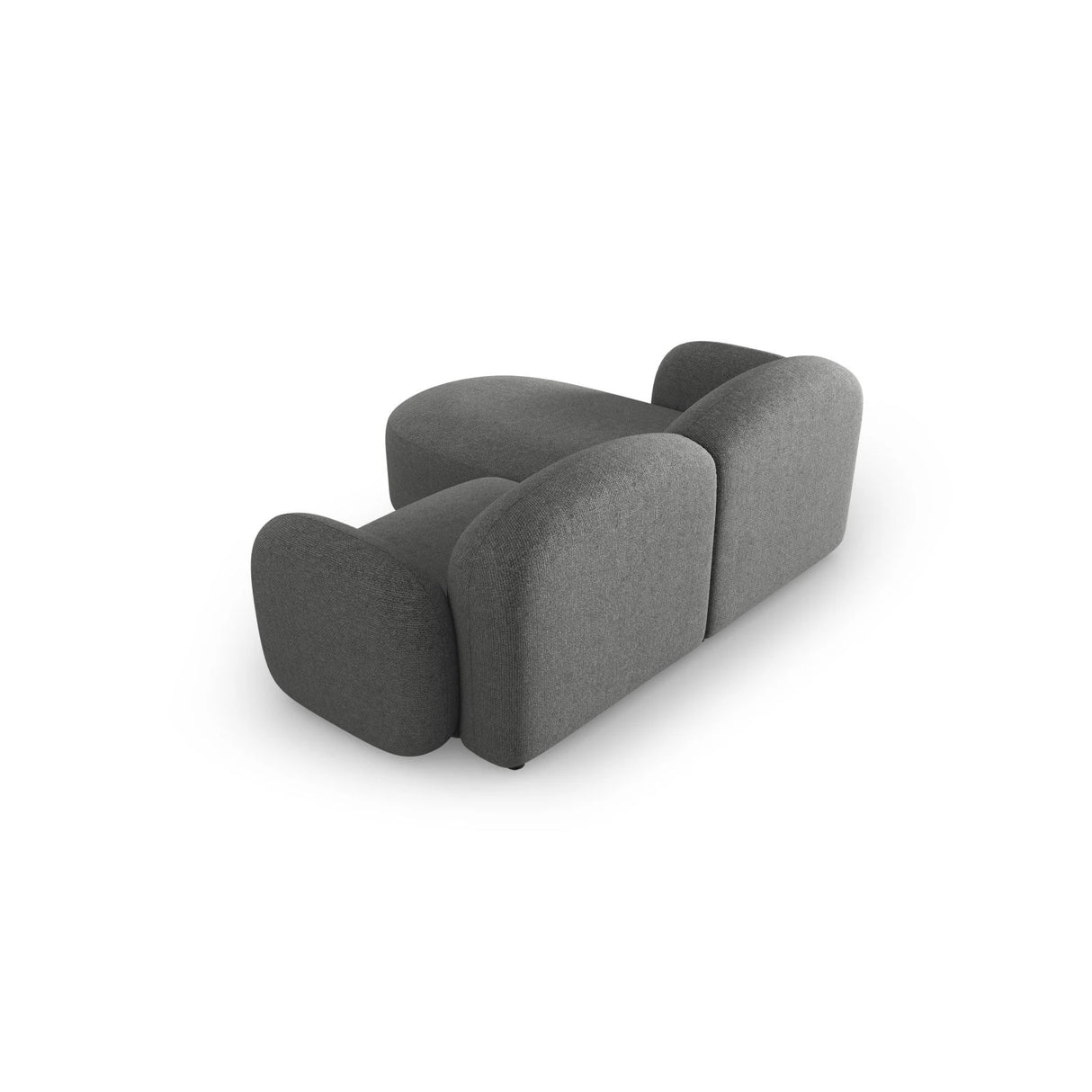 Blair 3-Sitzer Ecksofa Rechts, mit Bezug aus Chenille (Leg18) in Dark Grey Melange, 194x167 cm – Bild 5