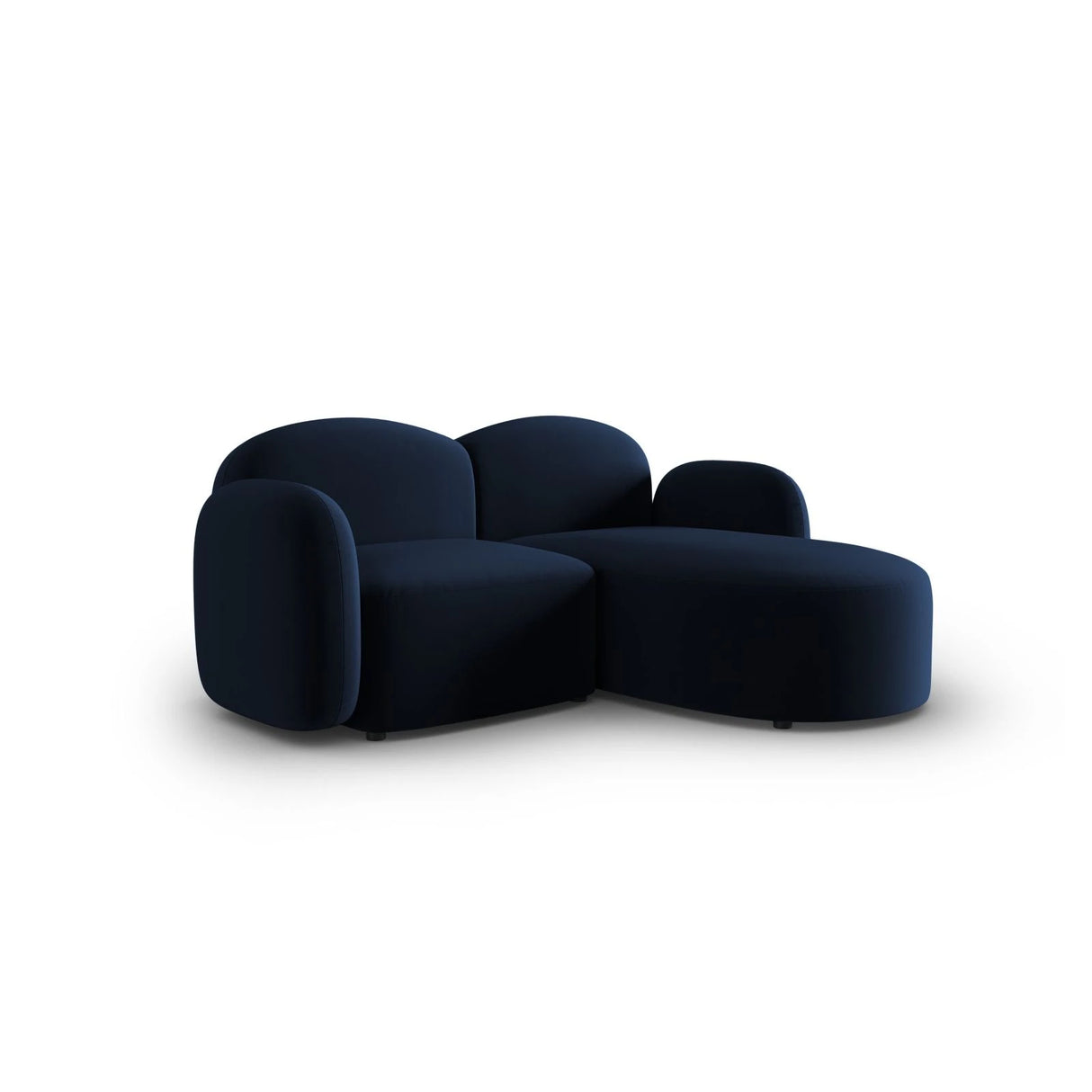 Blair 3-Sitzer Ecksofa Rechts, mit Bezug aus Samt (CasDeBl) in Königsblau, 194x167 cm – Bild 2