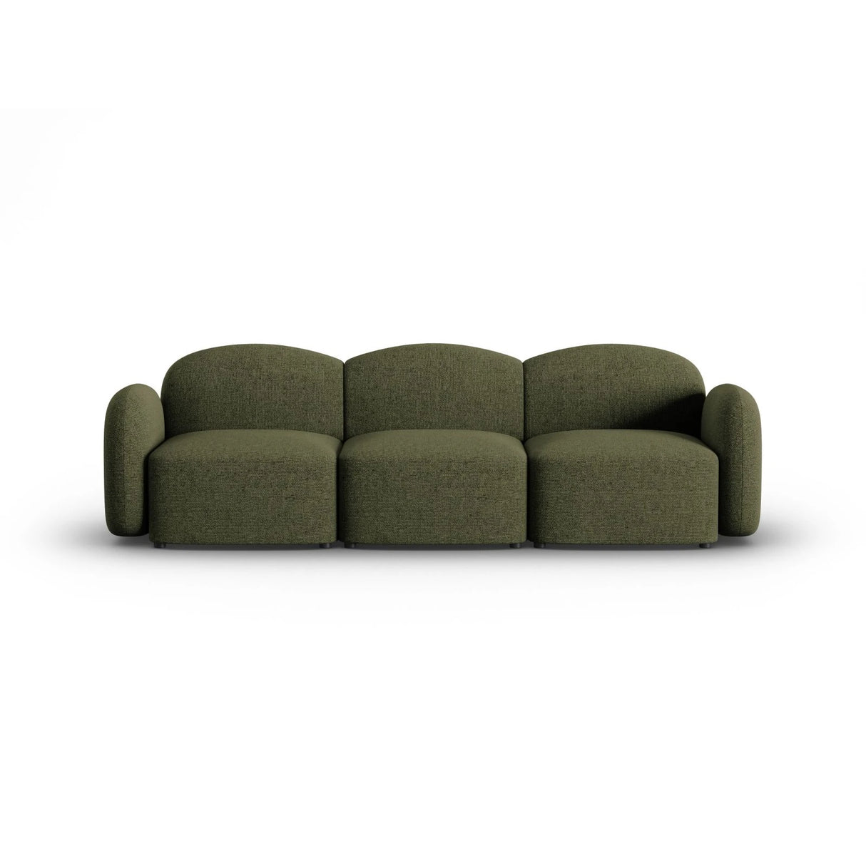 Blair 3-Sitzer Sofa mit Bezug aus Chenille (Leg10) in Green Melange, 274x95 cm – Bild 1