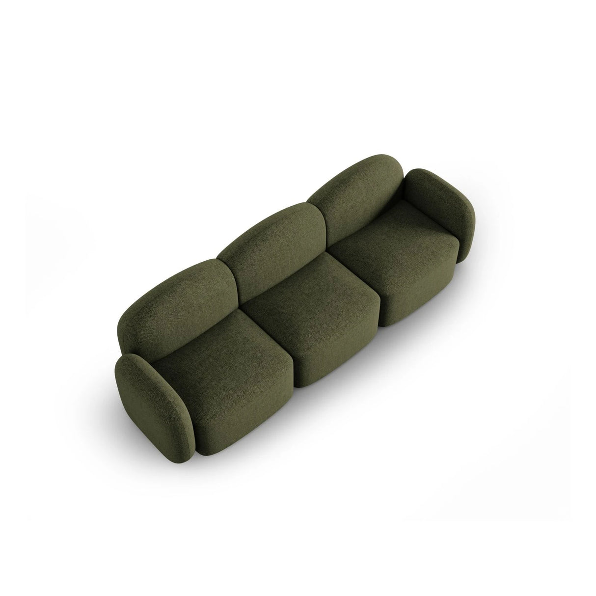 Blair 3-Sitzer Sofa mit Bezug aus Chenille (Leg10) in Green Melange, 274x95 cm – Bild 6