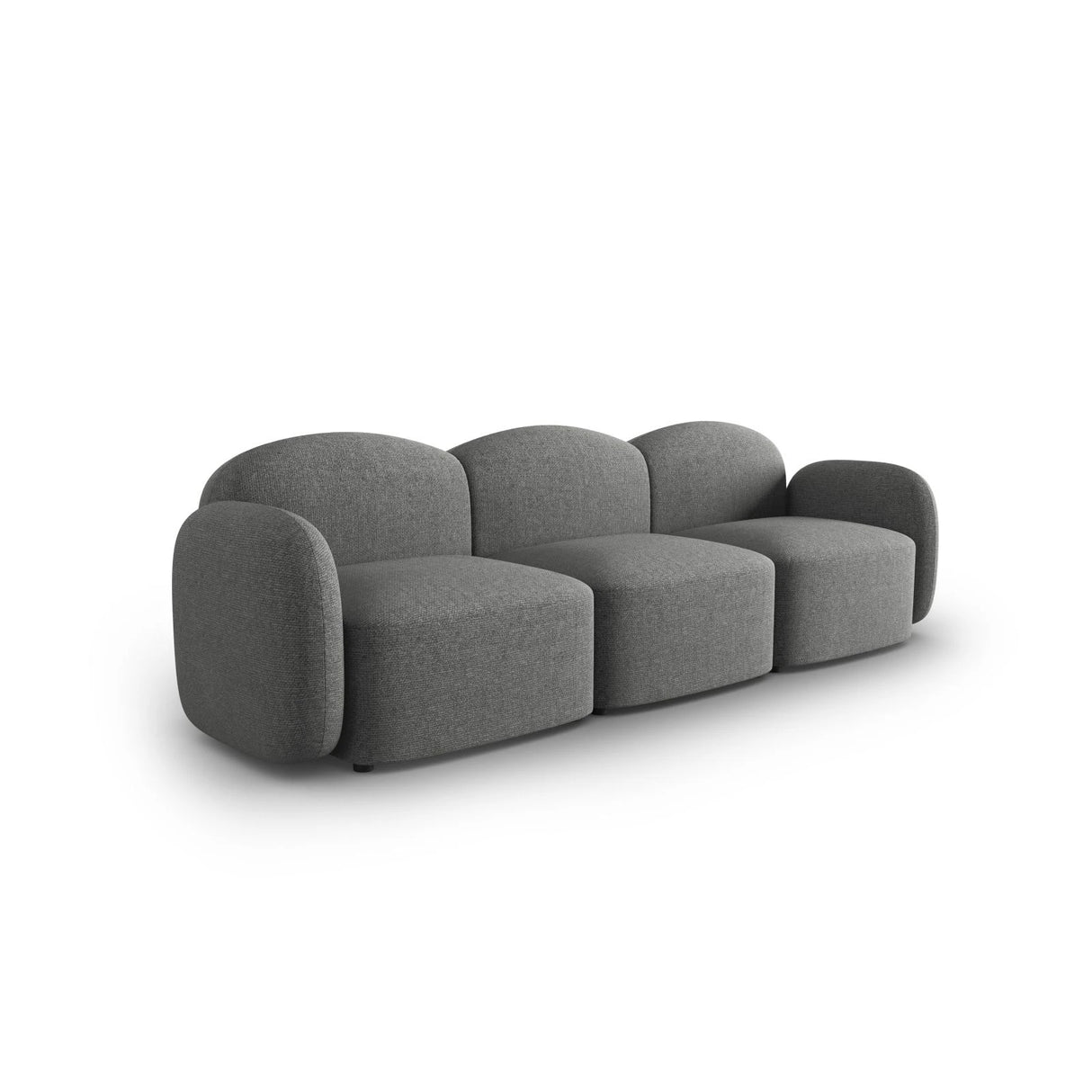 Blair 3-Sitzer Sofa mit Bezug aus Chenille (Leg18) in Dark Grey Melange, 274x95 cm – Bild 4