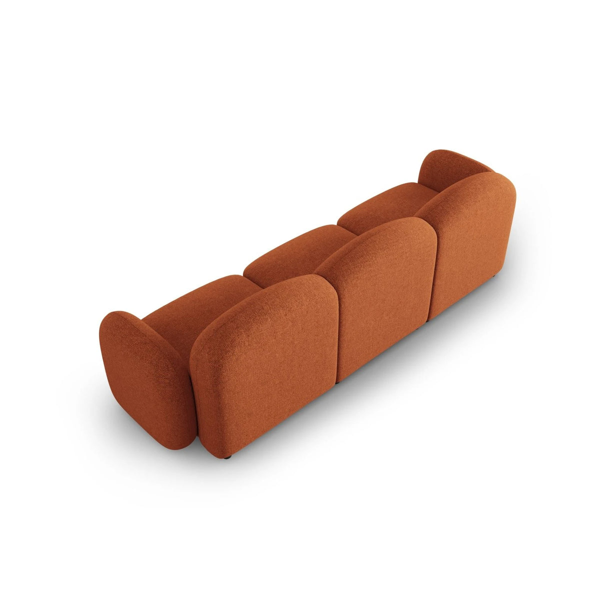 Blair 3-Sitzer Sofa mit Bezug aus Chenille (Leg6) in Terracotta Melange, 274x95 cm – Bild 5