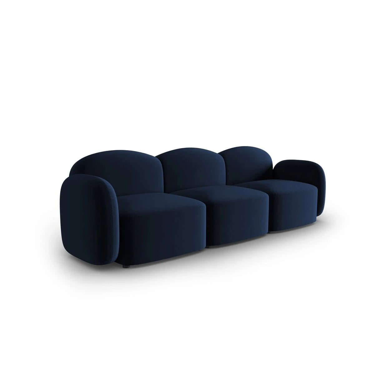 Blair 3-Sitzer Sofa mit Bezug aus Samt (CasDeBl) in Königsblau, 274x95 cm – Bild 2