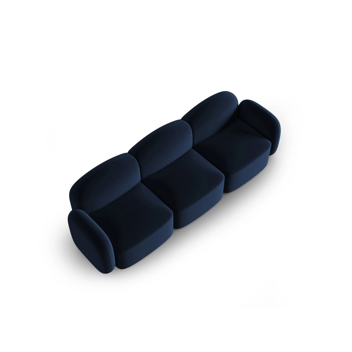 Blair 3-Sitzer Sofa mit Bezug aus Samt (CasDeBl) in Königsblau, 274x95 cm – Bild 4