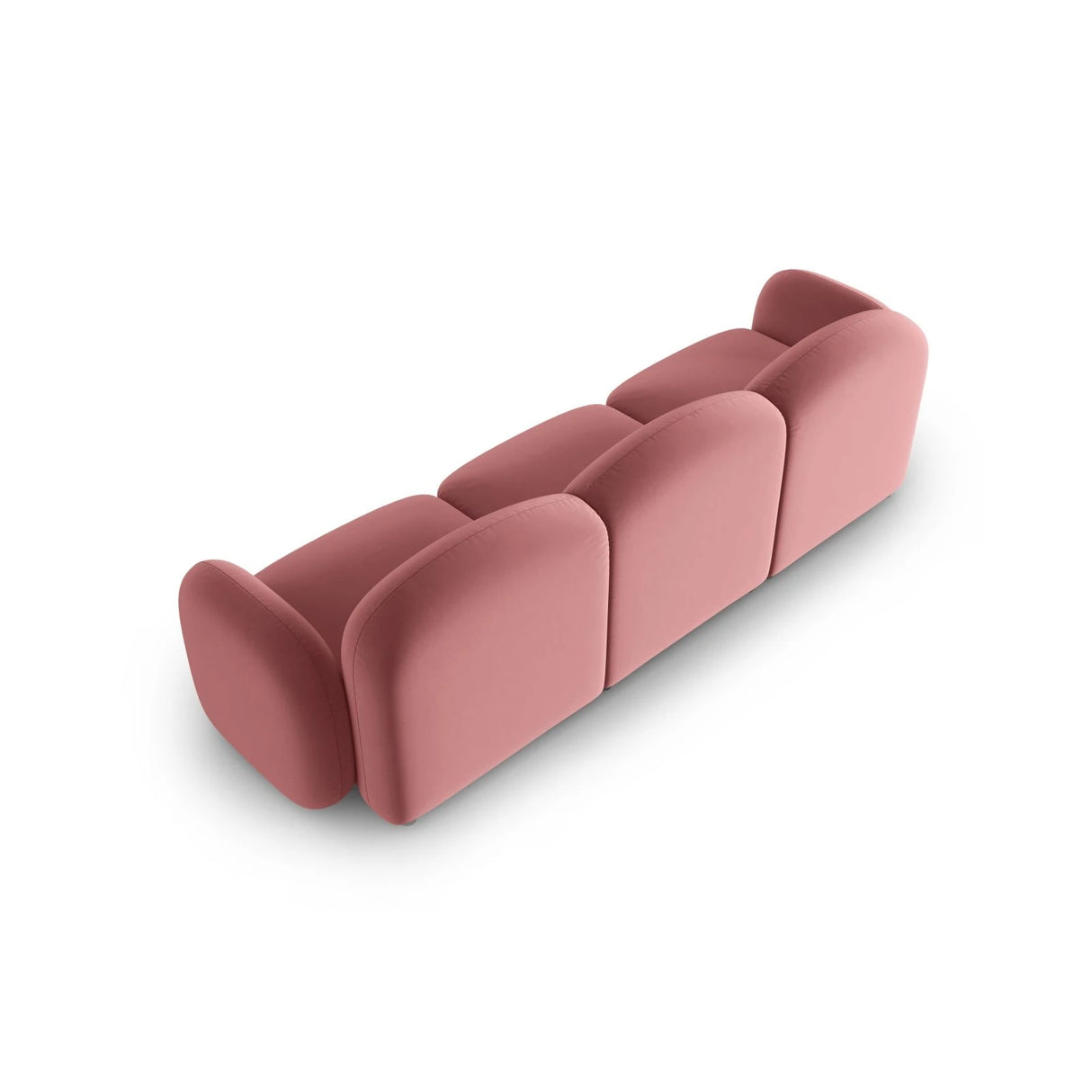 Blair 3-Sitzer Sofa mit Bezug aus Samt (CasSal) in Salmon, 274x95 cm – Bild 3