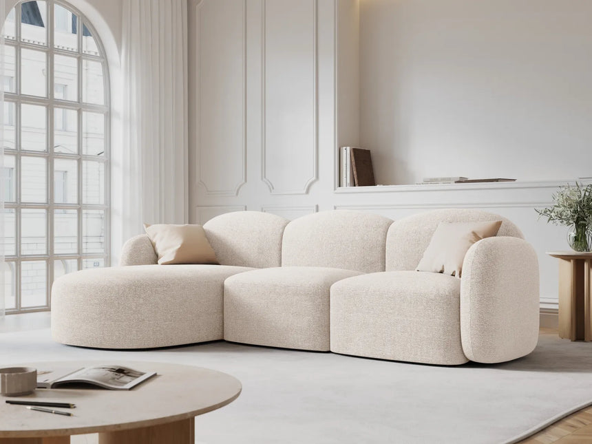 Blair 4-Sitzer Ecksofa Links, mit Bezug aus Samt oder Chenille, 274x167 cm – Bild 2